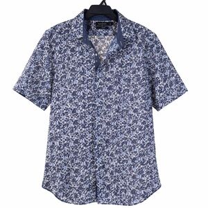 Nautica Men's Navy Floral Button-Down Shirt